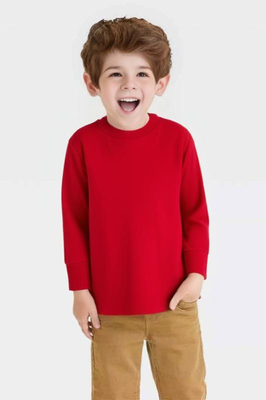 Rabbit Skins® Toddler Cotton Jersey Long Sleeve Crewneck T-shirt